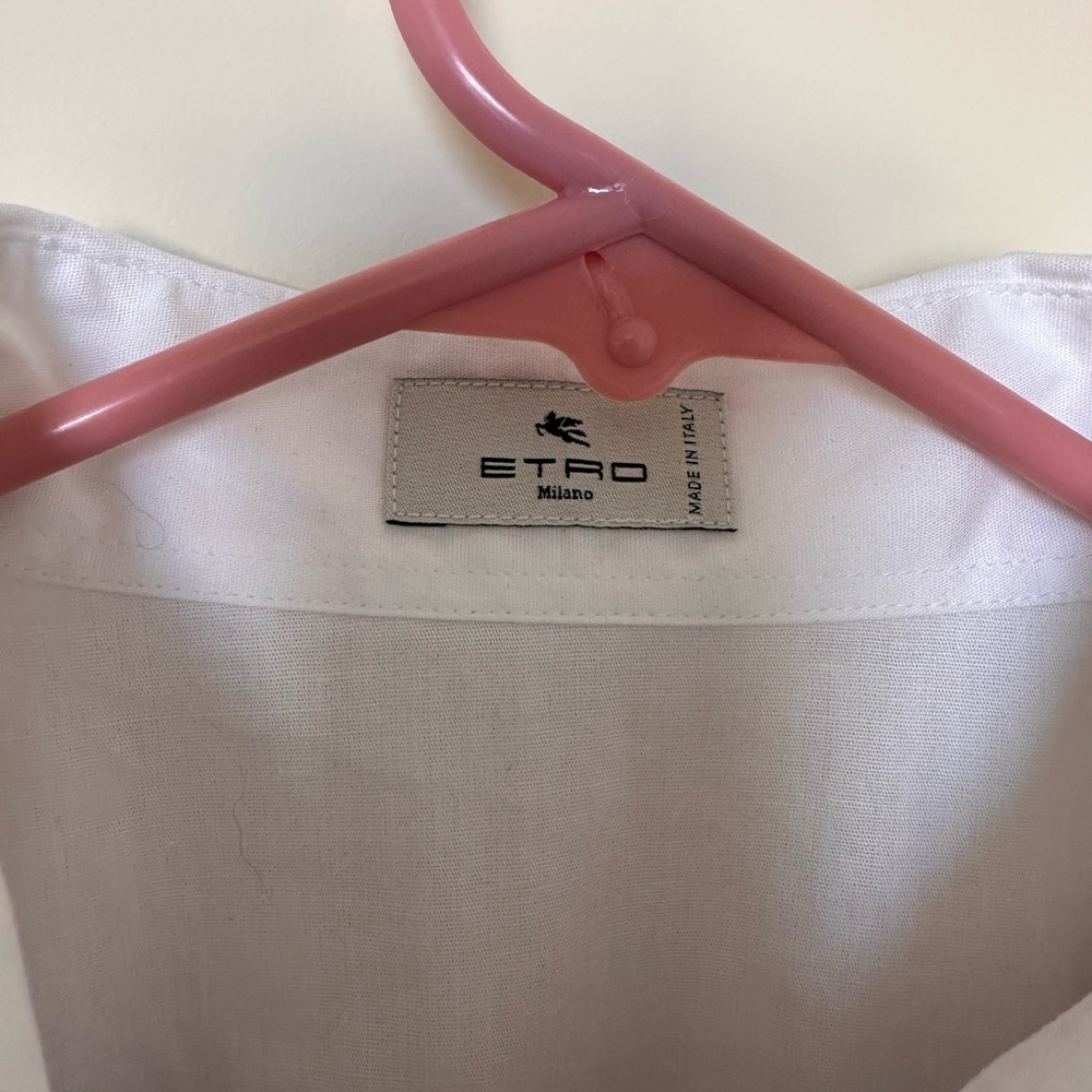 Etro Floral Embroidery Cotton Shirt - Picture 7 of 9